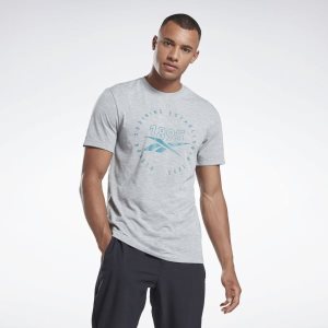 Reebok Graphic Series Speedwick T Shirt Herren - Grau - DE 370-BAK